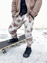 Load image into Gallery viewer, Brown Tie Dye Ribbed Joggers
