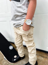 Load image into Gallery viewer, Distressed Sandstorm Jeans
