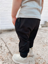 Load image into Gallery viewer, Black Ribbed Joggers
