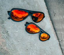 Load image into Gallery viewer, Hearts Inferno Bamboo Sunnies
